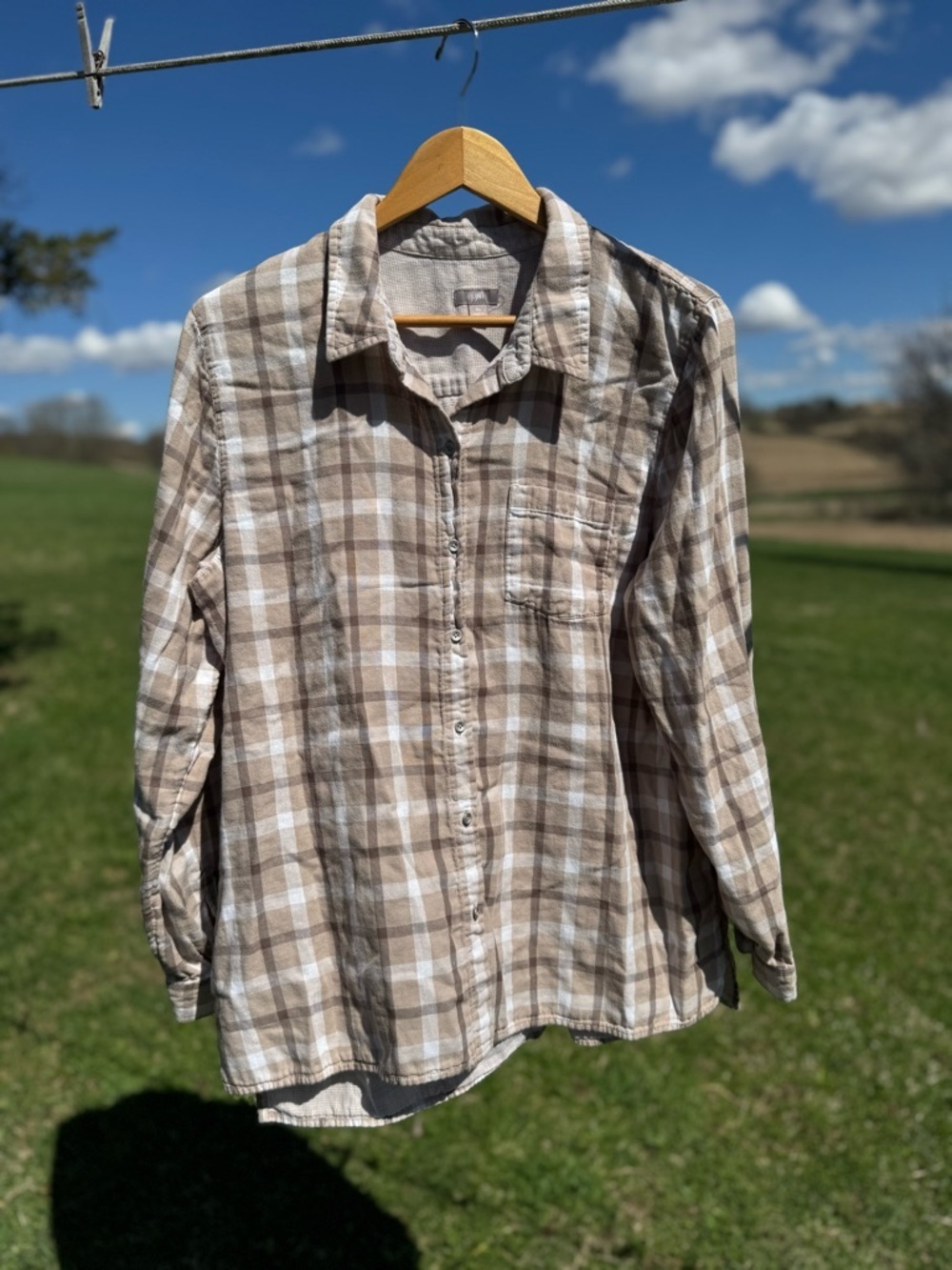 J.Jill 100% cotton Neutral button down size XL